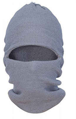 Kolva Grey Bike Face Mask for Men(Size: Free,  Balaclava)