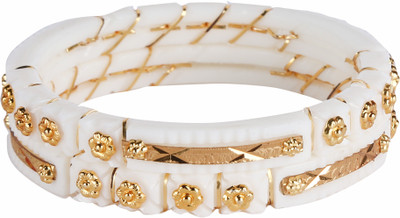 BOVZEN Plastic Gold-plated Shakha Pola(Pack of 2)