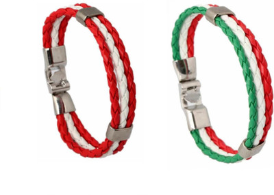 Fashion For Sure Leather Bracelet Set(Pack of 2)