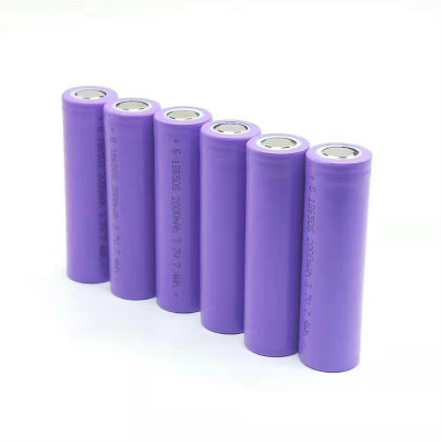 TECHDELIVERS 18650 2000 mAh Lithium-Ion Rechargeable  for Multi-Purpose use - 6Pieces  Battery(Pack of 6)