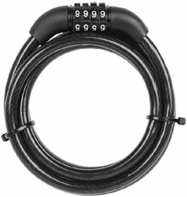 Mobfest 4 Digit Code Combination Cable Spiral Bicycle Lock Cycle Lock