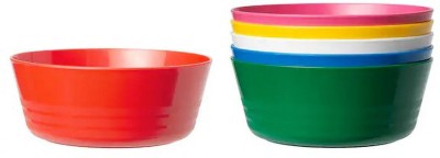IKEA Polypropylene Dessert Bowl Bowl(Pack of 6, Multicolor)
