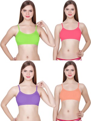 Pearlw Women Bralette Lightly Padded Bra(Multicolor)