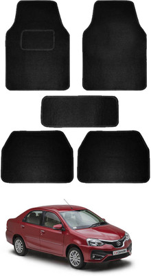 VOCADO Fabric Standard Mat For  Toyota Etios(Black)