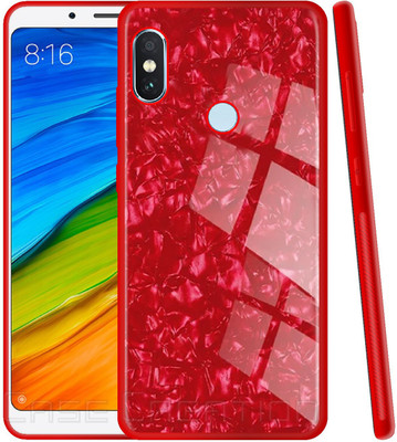 CASE CREATION Back Cover for Xiaomi Redmi Y2 Marble Case Marble Glass Case Cover Best Smart feature cases(Red, 3D Case, Pack of: 1)