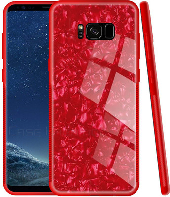 CASE CREATION Back Cover for Samsung Galaxy S8 Plus Marble Case(Red, 3D Case, Pack of: 1)