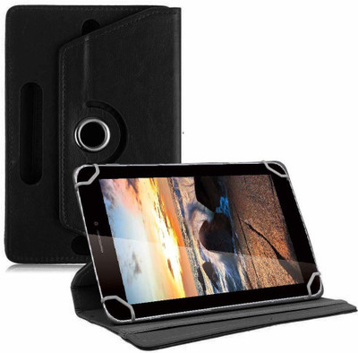 TGK Flip Cover for iBall Q7218, iBall Slide Octa A41 7 inch(Black, Cases with Holder)
