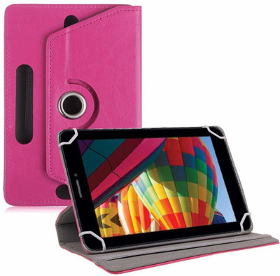 TGK Flip Cover for iBall Slide Performance Series 3G 7271-HD70 Tablet 7"(Pink, Cases with Holder)
