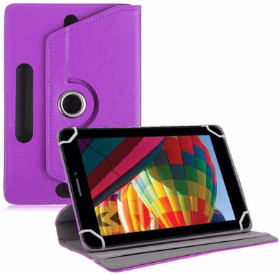 TGK Flip Cover for iBall Slide Performance Series 3G 7271-HD70 Tablet 7"(Purple, Cases with Holder)