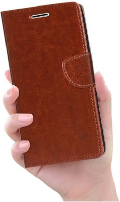 FARMAISH Wallet Case Cover for Samsung Galaxy J7 Prime 2(Brown, Shock Proof, Pack of: 1)