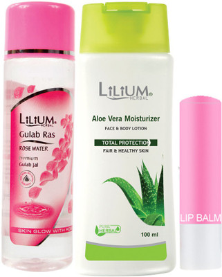 LILIUM Winter Special Combo Sets With Lip Balm GC-474(3 Items in the set)