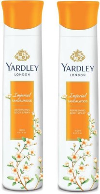 Yardley London SandalWood Body Spray for Women 150ML Each (Pack of 2) Body Spray  -  For Women(300 ml, Pack of 2)