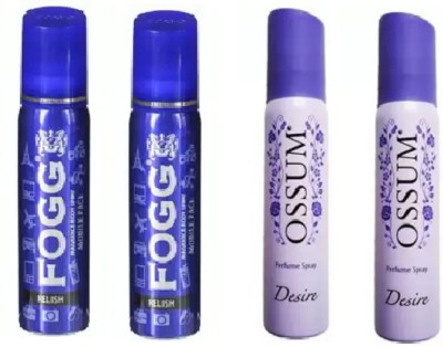 FOGG Body Spray Mobile Pack relish 25mlx2and ossum dsire 25mlx2 deo 25ml combo Body Spray  -  For Men & Women(100 ml, Pack of 4)