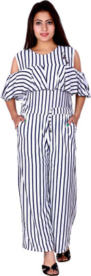 Fellamo Striped Girls Jumpsuit