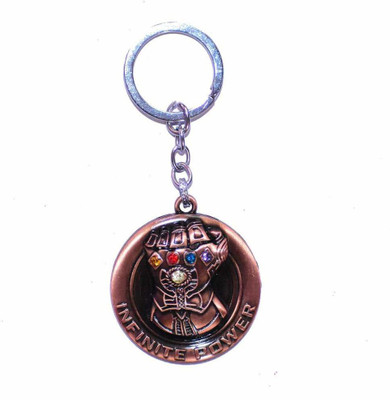 TinyTales Superhero Infinity Wars thanos hand Infinite-power 3D logo Key Chain Key Chain