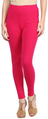 ANJANAI FASHIONS Ethnic Wear Legging(Pink, Solid)