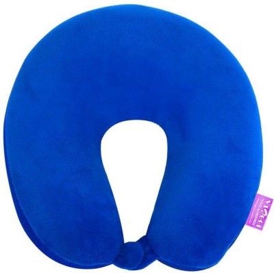 VIAGGI Microbead Travel Neck safe With Fleece Neck Pillow(Royal Blue)