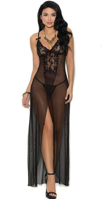 TIMI Women Nighty(Black)