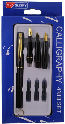 SAI INTERNATIONAL Calligraphy Fountain Pen Calligraphy(Ink Color - Blue)