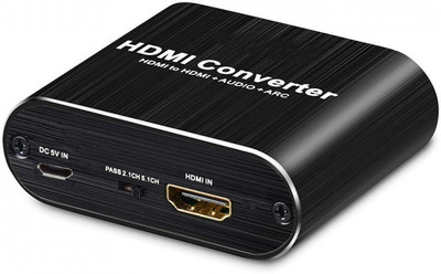 Tobo HDMI to HDMI + Audio (SPDIF, 3.5 mm, ARC) Audio Extractor/Splitter 4K2K 3D Converter. Media Streaming Device(Black)
