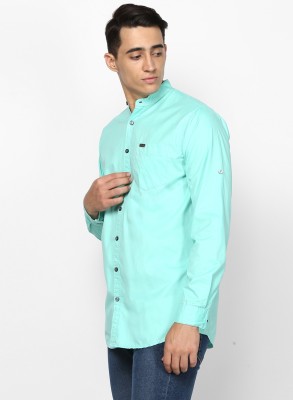 Urbano Fashion Men Solid Casual Blue Shirt