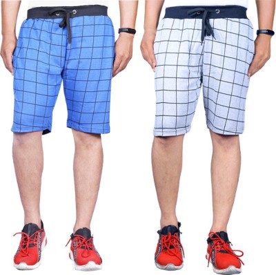 Knit Vey Striped Men Multicolor Beach Shorts, Regular Shorts, Running Shorts, Sports Shorts