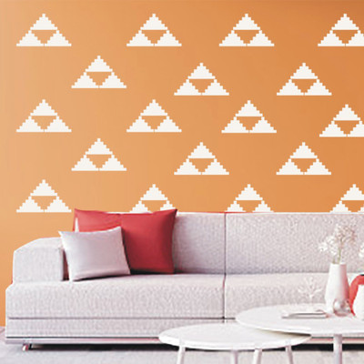 Arhat DAMASK E-491 GLOSSY PVC Stencil(Pack of 1, DESIGNER MOTIFF)