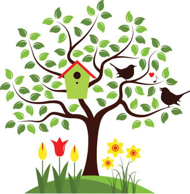 god & god's 61 cm Tree 485 Self Adhesive Sticker(Pack of 1)