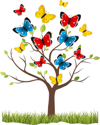 Flipkart SmartBuy 57 cm Transparent Art 562 Self Adhesive Sticker(Pack of 1)