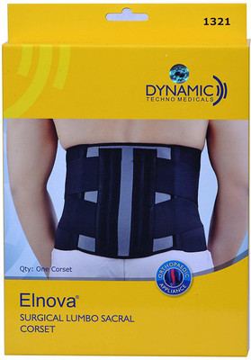 Dyna ELNOVA LUMBO SACRAL CORSET MEDIUM Lumbar Support(Black)