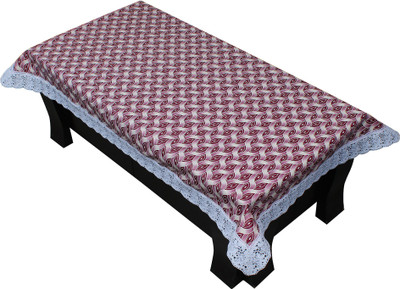 LITHARA Abstract 4 Seater Table Cover(Pink, Polyester)
