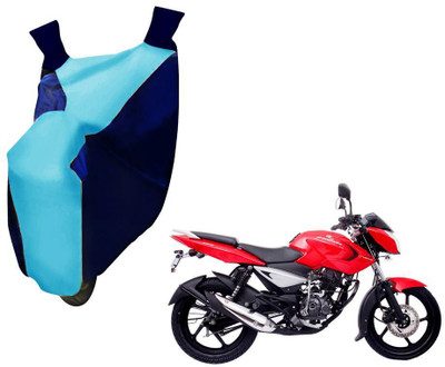 WolkomHome Two Wheeler Cover for Bajaj(Pulsar 135 LS DTS-i, Blue, Clear)
