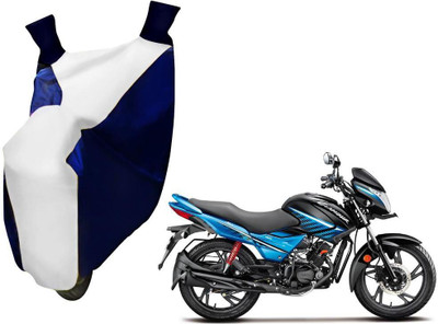 WolkomHome Two Wheeler Cover for Hero(Glamour, Blue, White)
