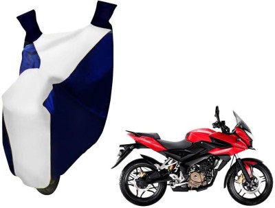 WolkomHome Two Wheeler Cover for Bajaj(Pulsar, Blue, White)