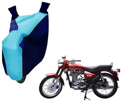 WolkomHome Two Wheeler Cover for Royal Enfield(Electra Delux, Blue)