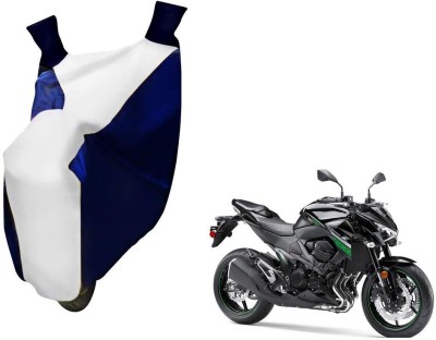 WolkomHome Two Wheeler Cover for Kawasaki(Z800, Blue, White)