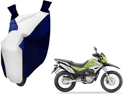 WolkomHome Two Wheeler Cover for Hero(Impulse, Blue, White)