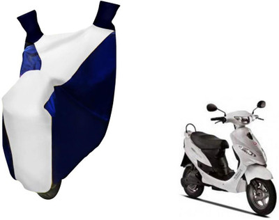 WolkomHome Two Wheeler Cover for Hero(Electric, Blue, White)