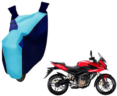 WolkomHome Two Wheeler Cover for Bajaj(Pulsar AS 150, Blue, Clear)