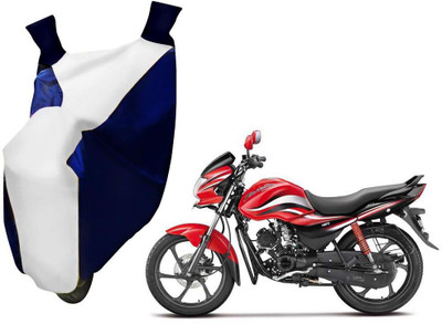WolkomHome Two Wheeler Cover for Hero(Passion, Blue, White)