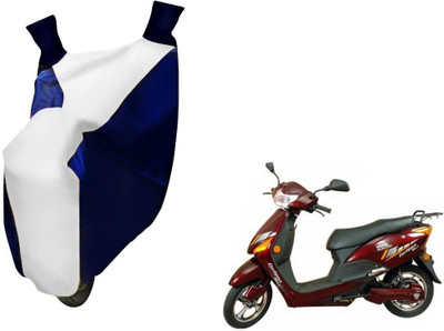 WolkomHome Two Wheeler Cover for Hero(Electric, Blue, White)