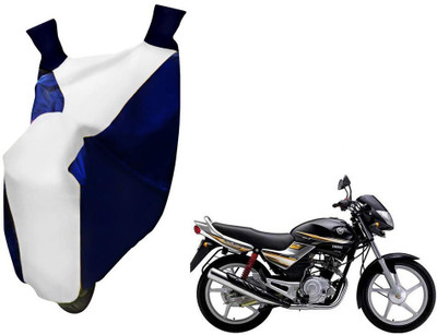 WolkomHome Two Wheeler Cover for Yamaha(Libero, Blue, White)