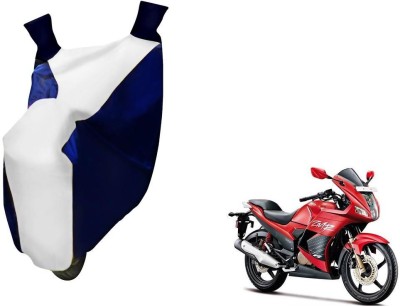 WolkomHome Two Wheeler Cover for Hero(Karizma, Blue, White)