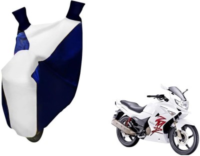 WolkomHome Two Wheeler Cover for Hero(Karizma, Blue, White)