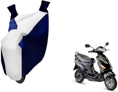 WolkomHome Two Wheeler Cover for Hero(Electric, Blue, White)