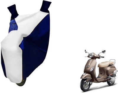 WolkomHome Two Wheeler Cover for Piaggio(Vespa, Blue, White)