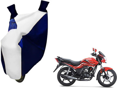 WolkomHome Two Wheeler Cover for Hero(Passion, Blue, White)