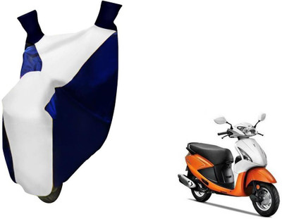 WolkomHome Two Wheeler Cover for Hero(Pleasure, Blue, White)