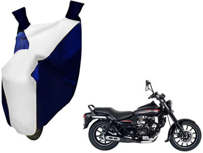 WolkomHome Two Wheeler Cover for Bajaj(Avenger 220 Street, Blue, White)