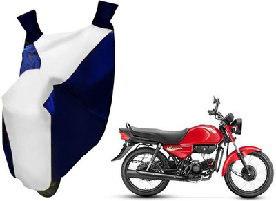 WolkomHome Two Wheeler Cover for Hero(HF, Blue, White)